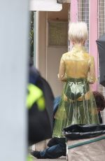 MAISIE WILLIAMS on the Set of Sex Pistol Series in London 03/30/2021