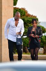 MALIKA HAQQ and Dorion Renaud at Nobu in Malibu 03/26/2021