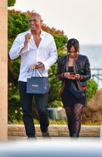 MALIKA HAQQ and Dorion Renaud at Nobu in Malibu 03/26/2021