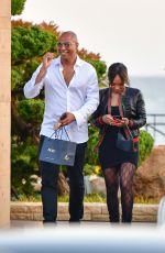 MALIKA HAQQ and Dorion Renaud at Nobu in Malibu 03/26/2021