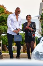MALIKA HAQQ and Dorion Renaud at Nobu in Malibu 03/26/2021