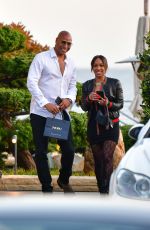 MALIKA HAQQ and Dorion Renaud at Nobu in Malibu 03/26/2021