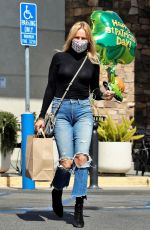 MALIN AKERMAN in Ripped Denim Out in Los Angeles 03/17/2021