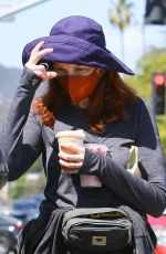 MARCIA CROSS at a Starbucks in Brentwood 03/22/2021