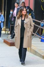 MARISKA HARGITAY on the Set of Law and Erder: Special Victims Unit in New York 03/11/2021