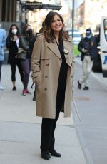MARISKA HARGITAY on the Set of Law and Erder: Special Victims Unit in New York 03/11/2021