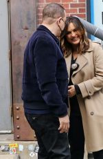 MARISKA HARGITAY on the Set of Law and Erder: Special Victims Unit in New York 03/11/2021
