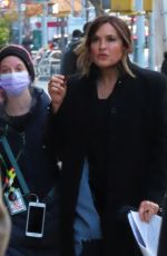 MARISKA HARGITAY on the Set of Law and Order: Special Victims Unit 03/03/2021