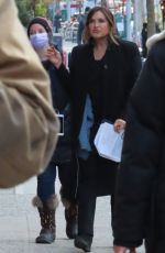 MARISKA HARGITAY on the Set of Law and Order: Special Victims Unit 03/03/2021