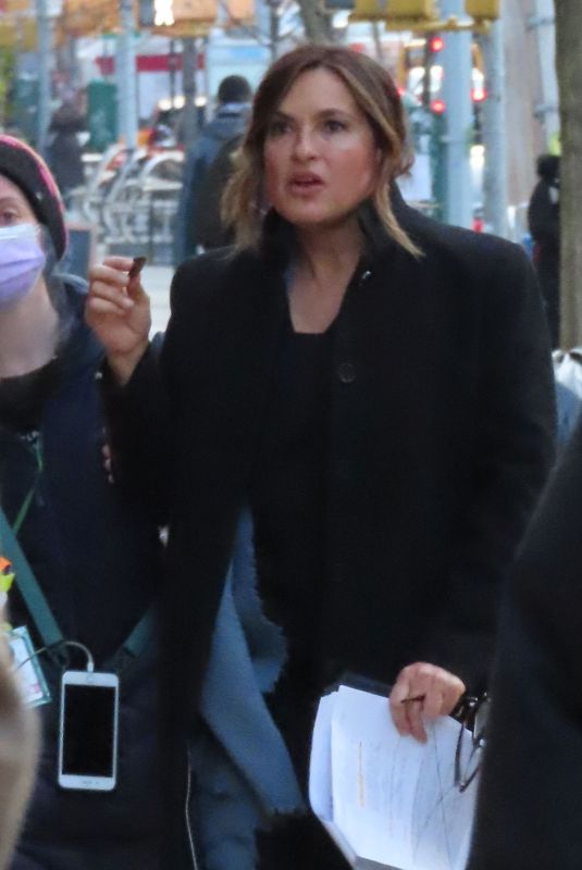 MARISKA HARGITAY on the Set of Law and Order: Special Victims Unit 03/03/2021