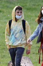 MATILDA DE ANGELIS and William Mezzanotte at a Park in Rome 03/25/2021