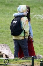 MATILDA DE ANGELIS and William Mezzanotte at a Park in Rome 03/25/2021
