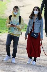 MATILDA DE ANGELIS and William Mezzanotte at a Park in Rome 03/25/2021