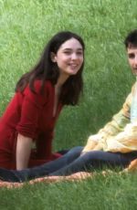 MATILDA DE ANGELIS and William Mezzanotte at a Park in Rome 03/25/2021