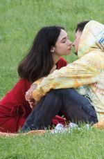 MATILDA DE ANGELIS and William Mezzanotte at a Park in Rome 03/25/2021