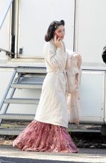MATILDA DE ANGELIS on the set of Robbing Mussolini in Rome 03/19/2021