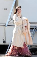 MATILDA DE ANGELIS on the set of Robbing Mussolini in Rome 03/19/2021