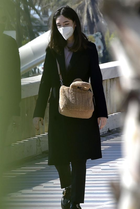 MATILDA DE ANGELIS Out and About in Sanremo 03/02/2021