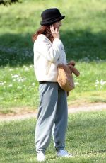 MATILDA DE ANGELSI Out at a Park in Rome 03/21/2021