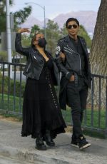 MAXINE JONES on the Set of a Music Video in West Hollywood 03/12/2021