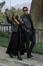 MAXINE JONES on the Set of a Music Video in West Hollywood 03/12/2021