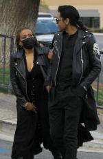 MAXINE JONES on the Set of a Music Video in West Hollywood 03/12/2021