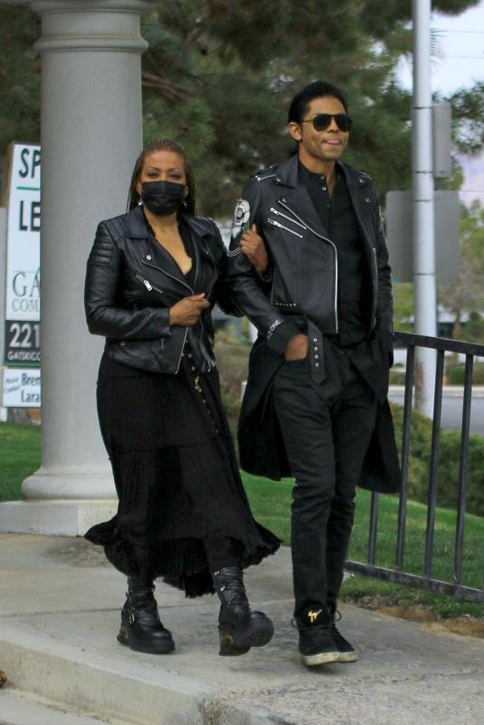 MAXINE JONES on the Set of a Music Video in West Hollywood 03/12/2021