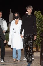 MEGAN FOX and Machine Gun Kelly Arrives at Nobu in Malibu 03/13/2021
