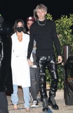 MEGAN FOX and Machine Gun Kelly Arrives at Nobu in Malibu 03/13/2021