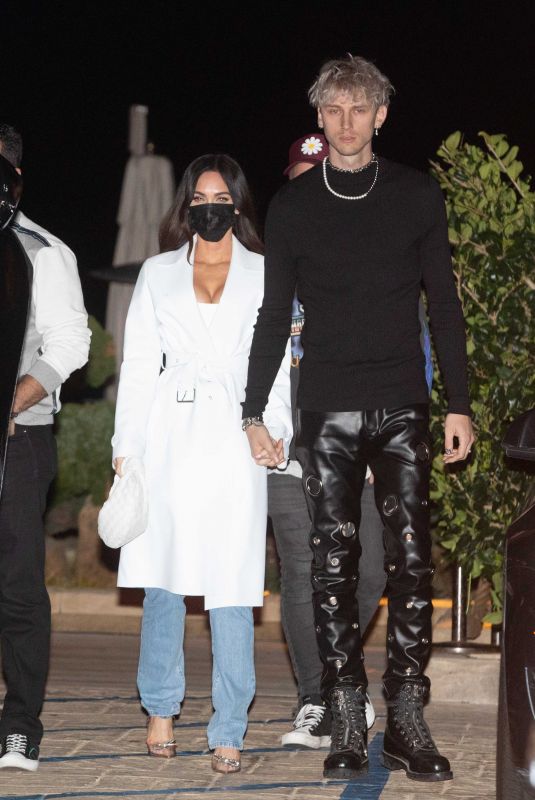 MEGAN FOX and Machine Gun Kelly Arrives at Nobu in Malibu 03/13/2021