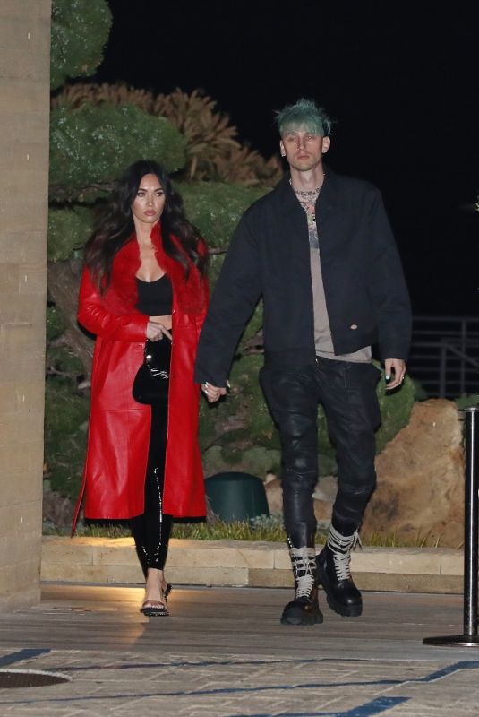 MEGAN FOX and Machine Gun Kelly Arrives at Nobu in Malibu 03/18/2021