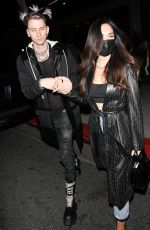 MEGAN FOX and Machine Gun Kelly at Boa Steakhouse in Los Angeles 03/05/2021