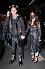 MEGAN FOX and Machine Gun Kelly at Boa Steakhouse in Los Angeles 03/05/2021