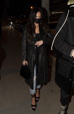MEGAN FOX and Machine Gun Kelly at Boa Steakhouse in Los Angeles 03/05/2021