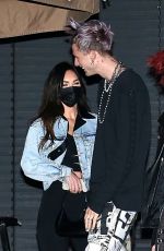 MEGAN FOX and Machine Gun Kelly at Nobu in Malibu 03/01/2021