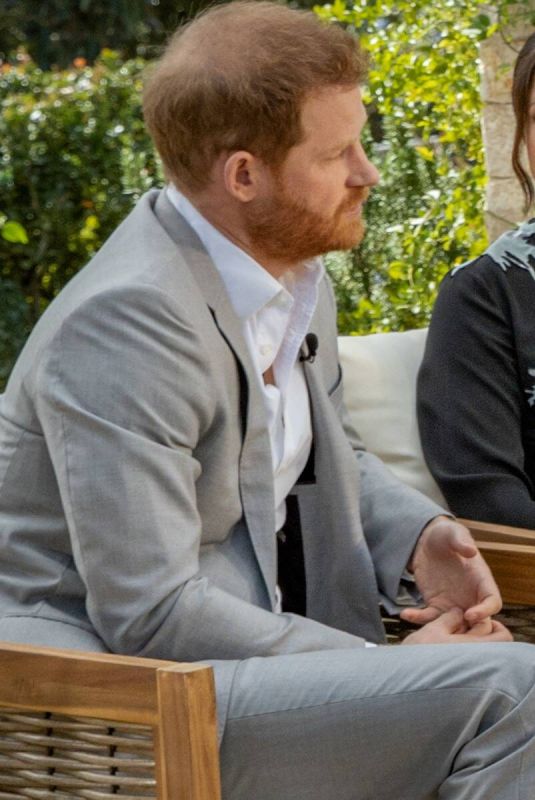 MEGHAN MARKLE and Prince Harry on Interview with Oprah Winfrey, March 2021
