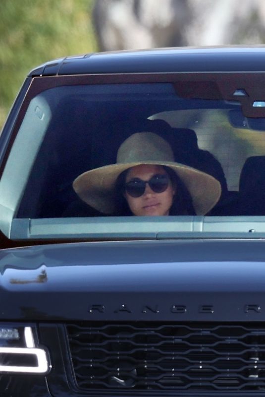 MEGHAN MARKLE and Prince Harry Out Driving in Santa Barbara 02/28/2021