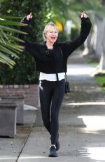 MELANIE GRIFFITH Arrives at Hair Salon in Los Angeles 03/10/2021