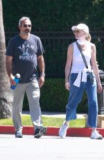 MELANIE GRIFFITH Out in Beverly Hills 03/27/2021