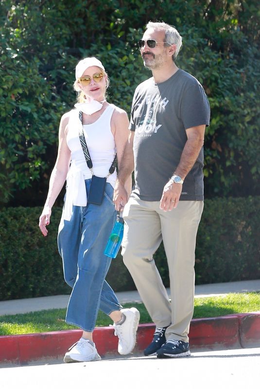 MELANIE GRIFFITH Out in Beverly Hills 03/27/2021