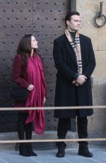 MELANIE ZANETI on the Set of Rapture in Florence 03/14/2021