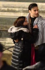 MELANIE ZANETI on the Set of Rapture in Florence 03/14/2021