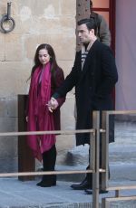 MELANIE ZANETI on the Set of Rapture in Florence 03/14/2021