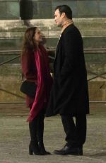 MELANIE ZANETI on the Set of Rapture in Florence 03/14/2021