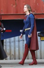 MELISSA BENOIST on the Set of Supergirl in Vancouver 03/05/2021