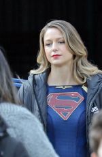 MELISSA BENOIST on the Set of Supergirl in Vancouver 03/05/2021