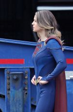 MELISSA BENOIST on the Set of Supergirl in Vancouver 03/05/2021