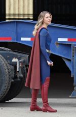 MELISSA BENOIST on the Set of Supergirl in Vancouver 03/05/2021