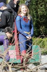 MELISSA BENOIST on the Set of Supergirl in Vancouver 03/29/2021