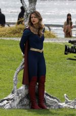 MELISSA BENOIST on the Set of Supergirl in Vancouver 03/30/2021